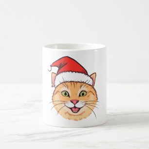 Festive Santa Cat Mug – Perfect Christmas Gift
