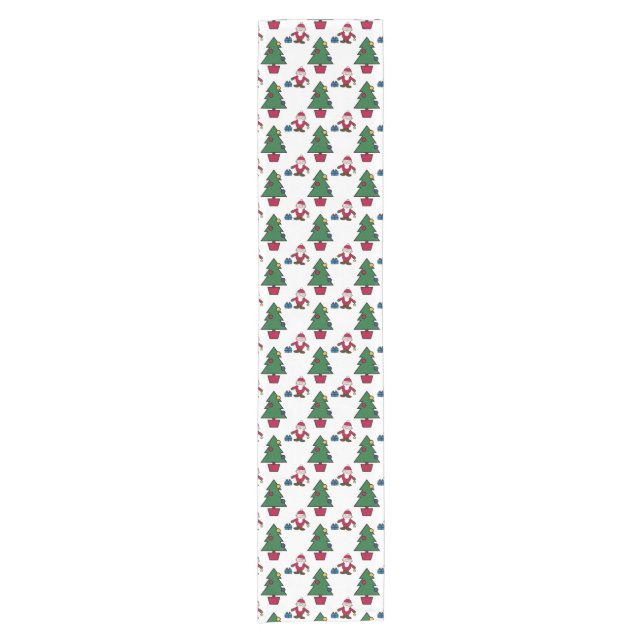 Festive Santa Christmas Table Runner (Front)