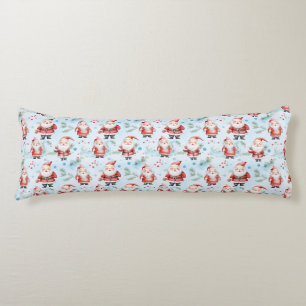Festive Santa Claus Christmas Pattern Body Cushion