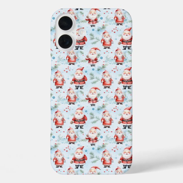 Festive Santa Claus Christmas Pattern Case-Mate iPhone Case (Back)