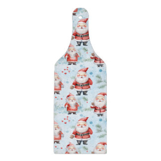 Festive Santa Claus Christmas Pattern Cutting Board