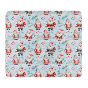 Festive Santa Claus Christmas Pattern Cutting Board