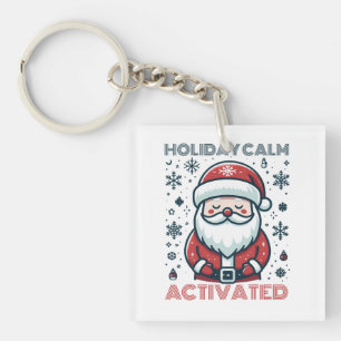Festive Santa Claus Key Ring