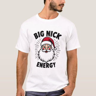 Festive Santa Energy Design T-Shirt