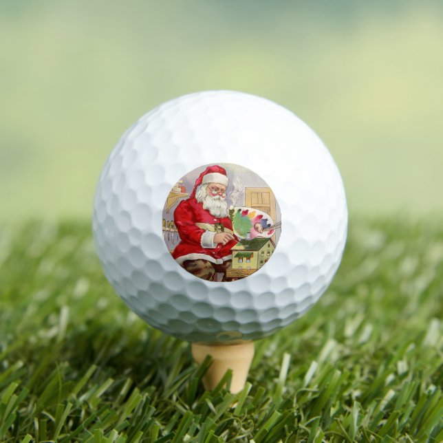 Festive Santa Golf Gift for Dad & Grandpa Balls (Insitu Tee)
