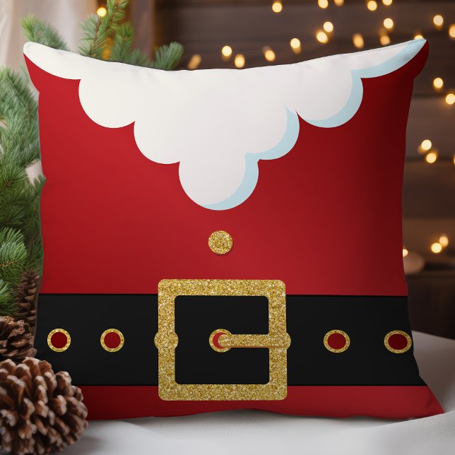 Festive Santa Suit Christmas Cushion (Creator Uploaded)