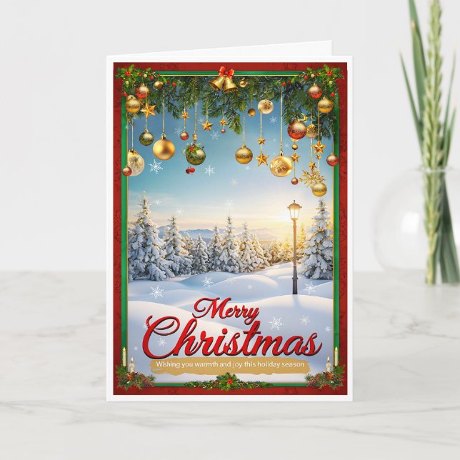 Festive Scenery Christmas Card (Front)