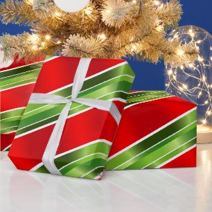 Festive Seasons Greetings Happy Holidays Christmas Wrapping Paper
