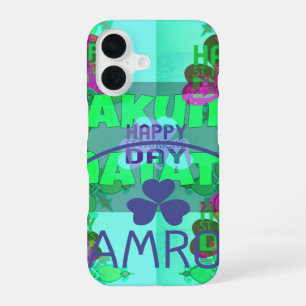 Festive Shamrock Captivating St. Patrick's Floral iPhone 16 Case