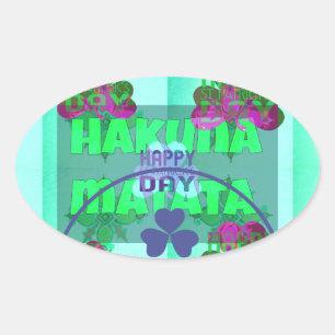Festive Shamrock Captivating St. Patrick's Floral  Oval Sticker