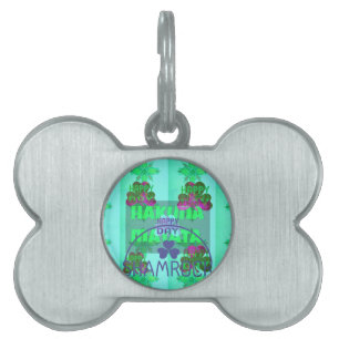 Festive Shamrock Captivating St. Patrick's Floral Pet Name Tag