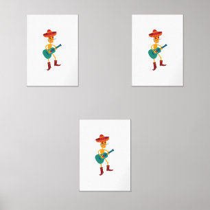 Festive Skeleton Guitar Player