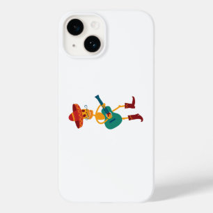 Festive Skeleton Guitar Player Case-Mate iPhone 14 Case