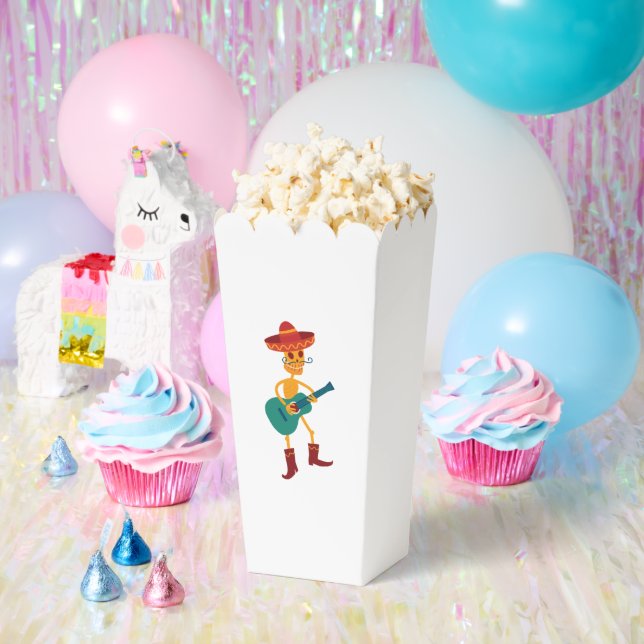 Festive Skeleton Guitar Player Favour Box (Party)