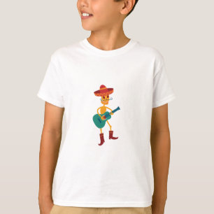Festive Skeleton Guitar Player T-Shirt