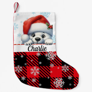 Festive Snowbear Christmas Stocking