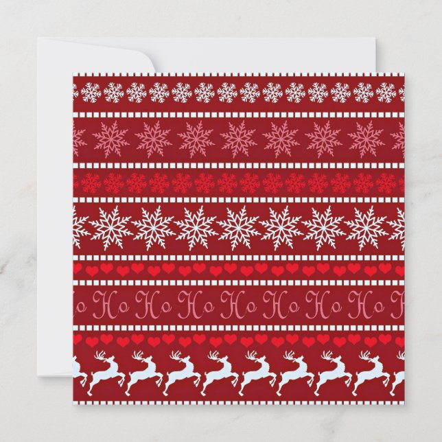 Festive Snowflake and Reindeer Design (Front)