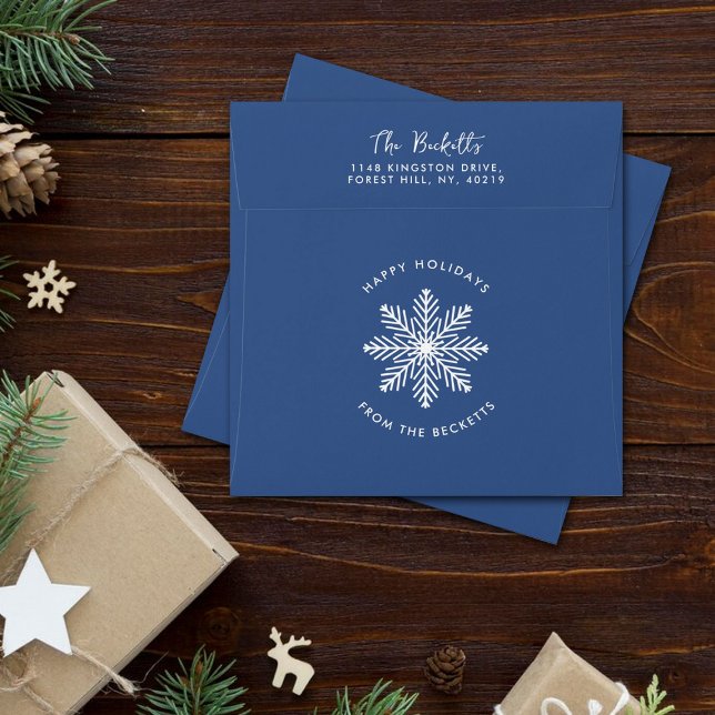 Festive Snowflake Christmas Holiday Envelope (Creator Uploaded)