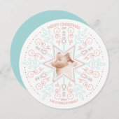 Festive Snowflake Holiday Card (Front/Back)