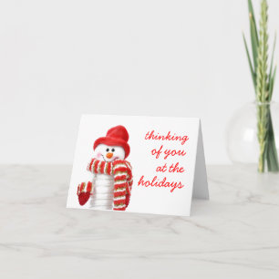 Festive Snowman Christmas Card
