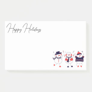 Festive Snowmen Post-it Notes
