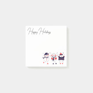 Festive Snowmen Post-it Notes
