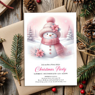 Festive Snowy Forest Kids Digital Download Xmas Invitation