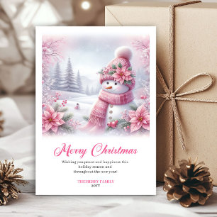 Festive Snowy Forest Kids Download Christmas Card
