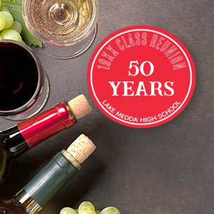 Festive, Special 50th class reunion coaster