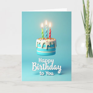 Festive Sprinkle Cake Card