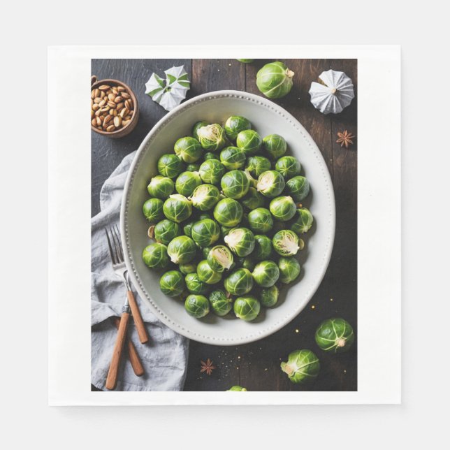 Festive sprouts, napkins (Front)
