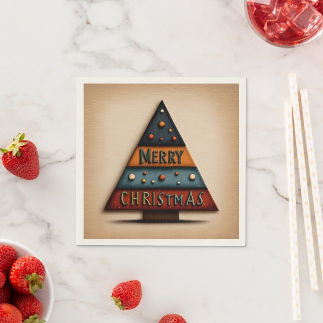 🎄 Festive Square Paper Coaster 🎄 Napkin (Insitu)