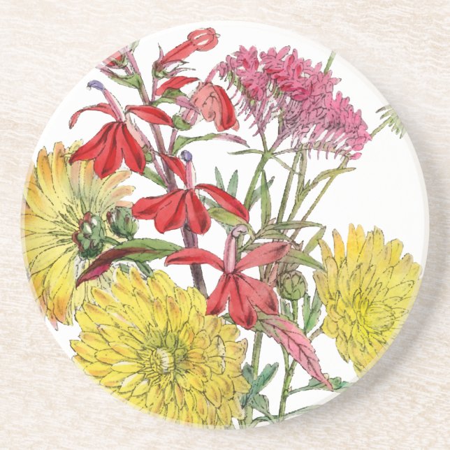 Festive Sring Floral Gifts Coaster (Front)