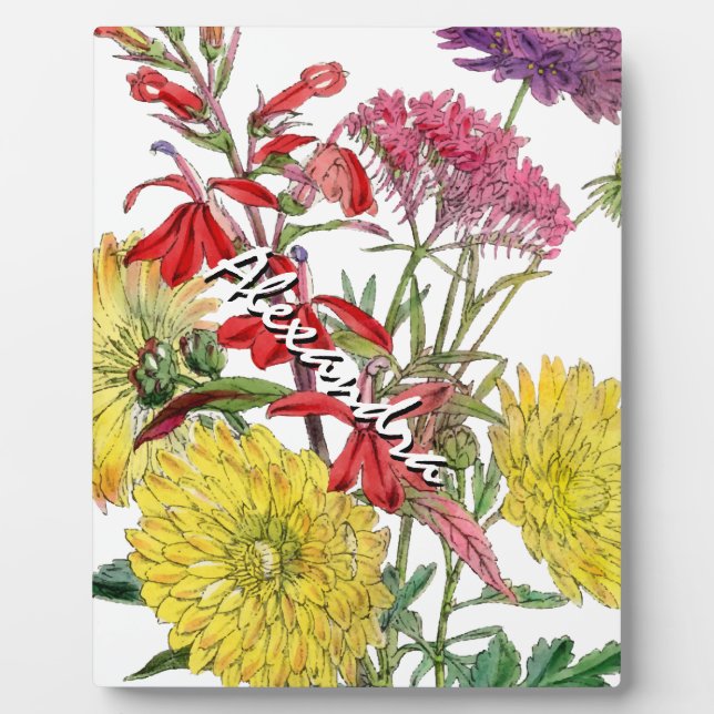Festive Sring Floral Gifts Plaque (Front)