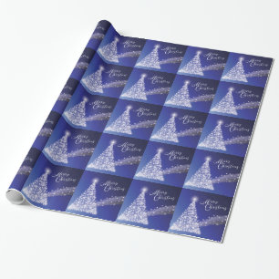 Festive Starry Bright Merry Christmas Wrapping Paper