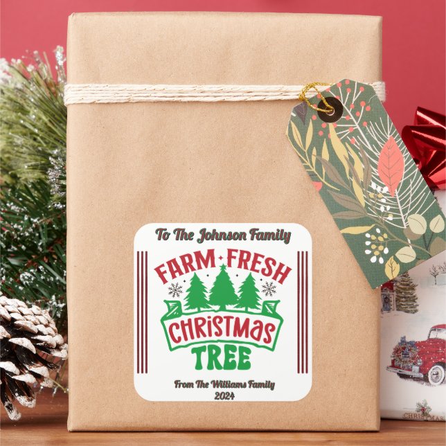 Festive Sticker for Holiday Gifts (Holiday)