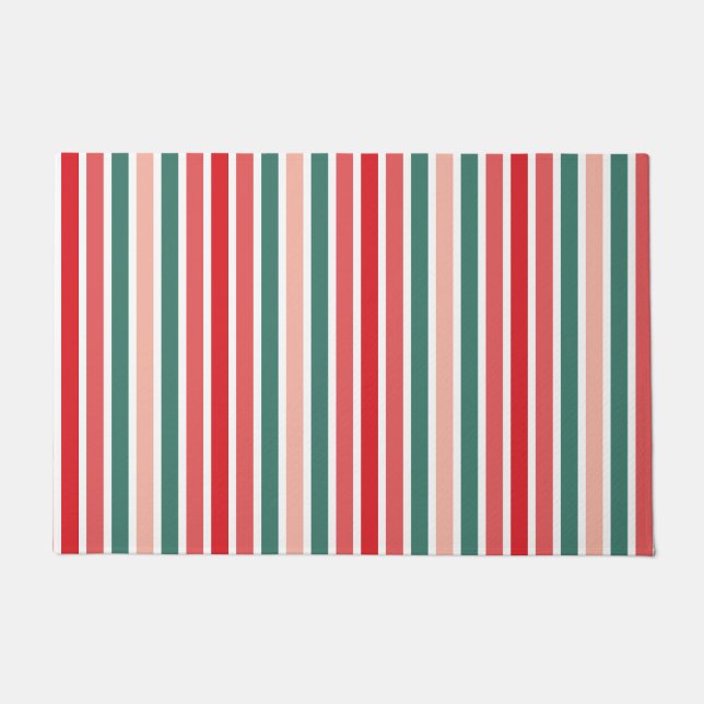 Festive Stripes Door Mat (Front)