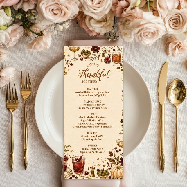 Festive Thanksgiving Cocktail Party Menu (Creator Uploaded)