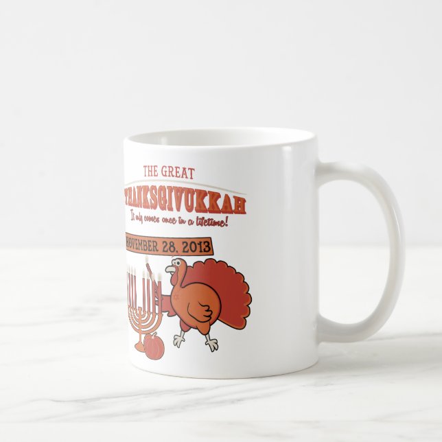 Festive 'Thanksgivukkah' Coffee Mug (Right)