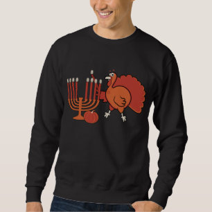 Festive 'Thanksgivukkah' Crewneck Sweatshirt
