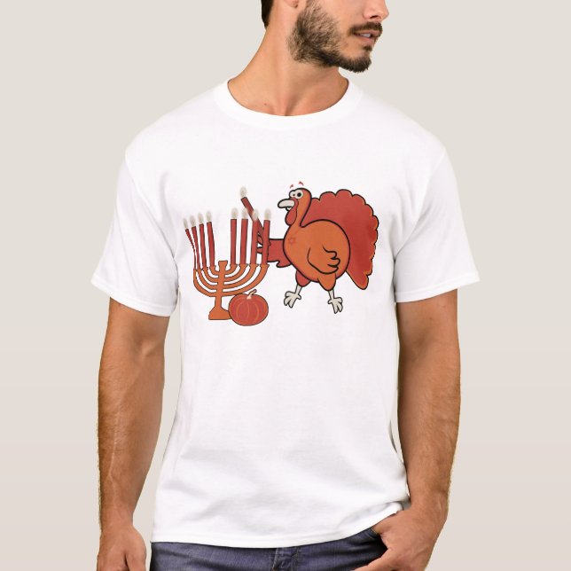 Festive 'Thanksgivukkah' T-Shirt (Front)