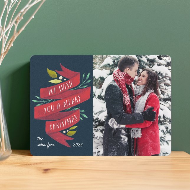Festive Tidings | Holiday Photo Card (Creator Uploaded)