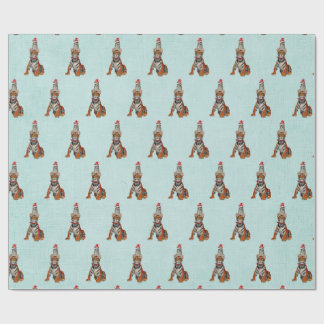 FESTIVE TIGER & OWL Wrapping Paper