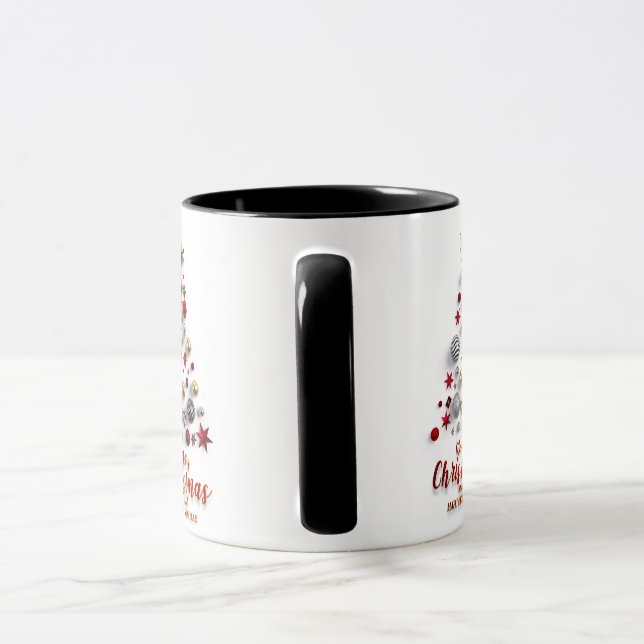  “Festive Tree in Snow” Mug (Handle)