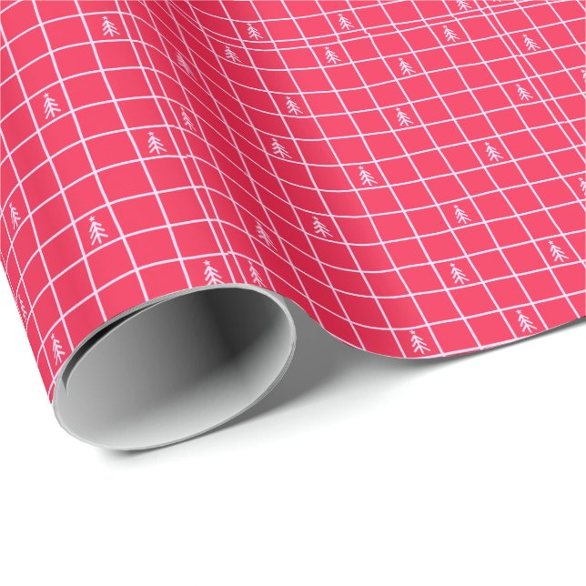 Festive Trees Holiday Christmas Wrapping Paper (Roll Corner)