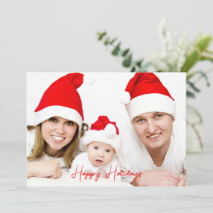 Festive Trendy Happy Holiday Photo New Year