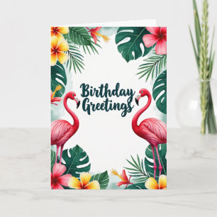 Festive Tropical Bird Card