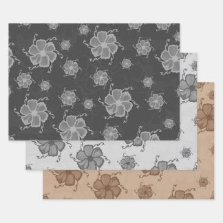 Festive Tropics Floral Gift Wrap BGB