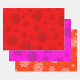 Festive Tropics Floral Gift Wrap RPO