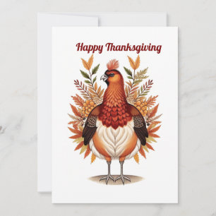 Festive Turkey Holiday Card